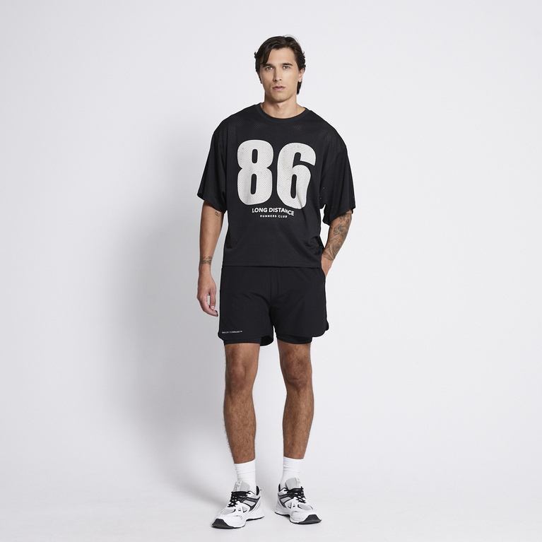 Printed Training Tee "Winger" Black